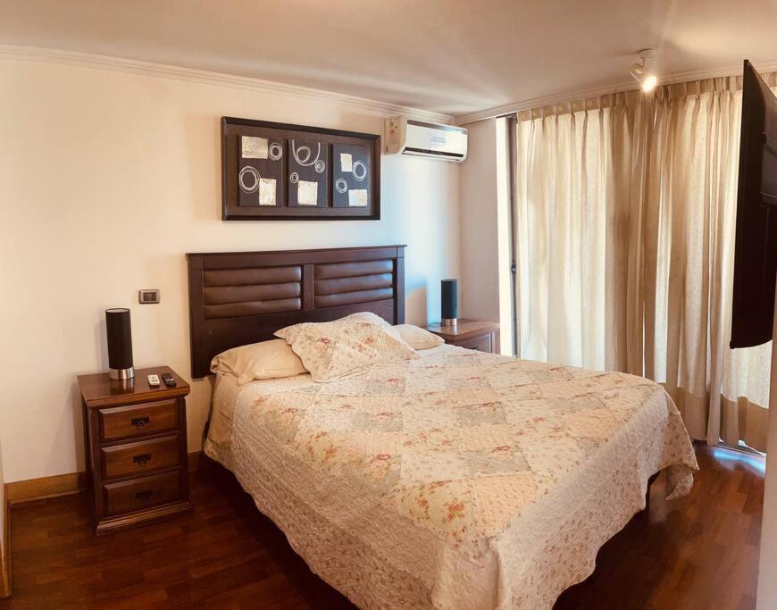 Apartamento Depto Familiar Con Cama Matrimonial Mas Cama Nido En Providencia Santiago de Chile
